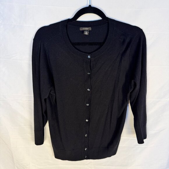 Halogen Black Buttoned Cardigan - Picture 1 of 2